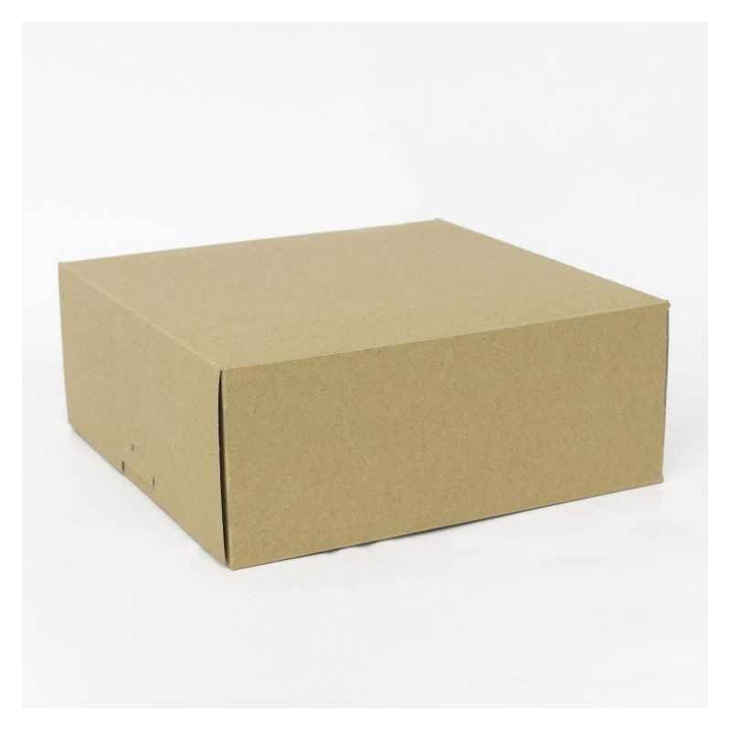 Scatola torta Dama Ecolife avana 21x21x10 | Crovegli