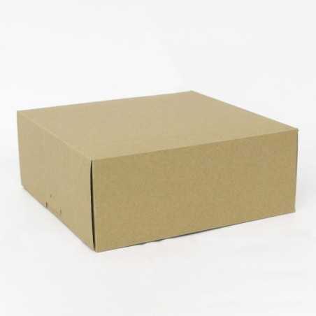 Scatola torta Dama Ecolife avana 21x21x10 | Crovegli