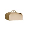 Scatola torta quadrata Ecolife avana 21x21x10 cm | Crovegli