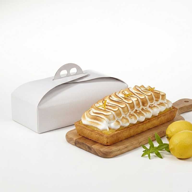 Scatola torta rettangolare bianco Vitrè 15x27x7 | Crovegli