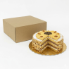 Scatola torta Dama Ecolife avana 21x21x10 | Crovegli
