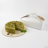 Scatola torta quadrata bianco Vitrè 45x45x10 cm | Crovegli