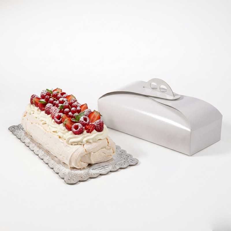Scatola torta rettangolare bianco Vitrè 18x34x10 | Crovegli