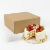 Scatola torta Dama Ecolife avana 27x27x10 | Crovegli