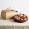 Scatola torta quadrata Ecolife avana 29x29x7 cm | Crovegli