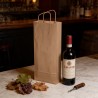 Portabottiglie carta kraft avana 14+9x38 cm cordino | Crovegli