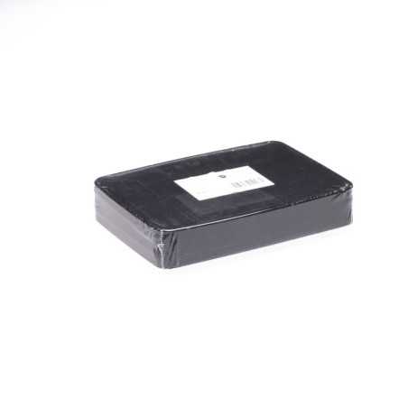 Vassoio nero rettangolare plastica rigida 20x28 cm | Crovegli