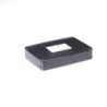Vassoio nero rettangolare plastica rigida 20x28 cm | Crovegli