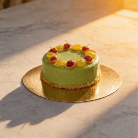 Disco sottotorta dorato liscio sottile Ø 14 cm pasticceria gelateria | Crovegli