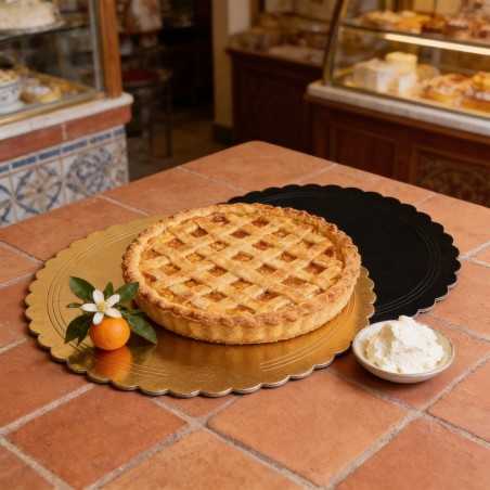 Disco sottotorta dorato smerlato Ø 48 cm pasticceria gelateria | Crovegli