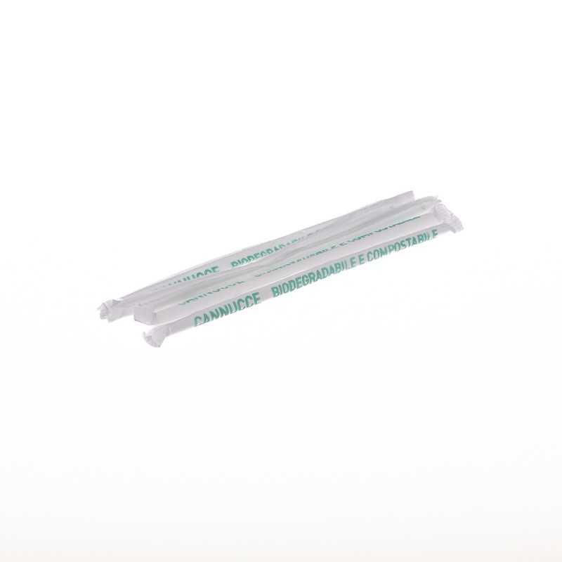 Cannucce dritte bianche PLA imbustate 21cm ∅5mm | Crovegli
