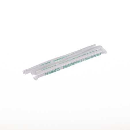 Cannucce dritte bianche PLA imbustate 21cm ∅5mm | Crovegli