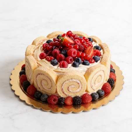 Disco sottotorta Pegaso dorato smerlato Ø 40 cm pasticceria gelateria | Crovegli
