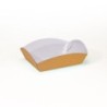 Vassoio Daisy cartone ondulato dorato 14x22,5 cm frappe chiacchiere pasticceria | Crovegli