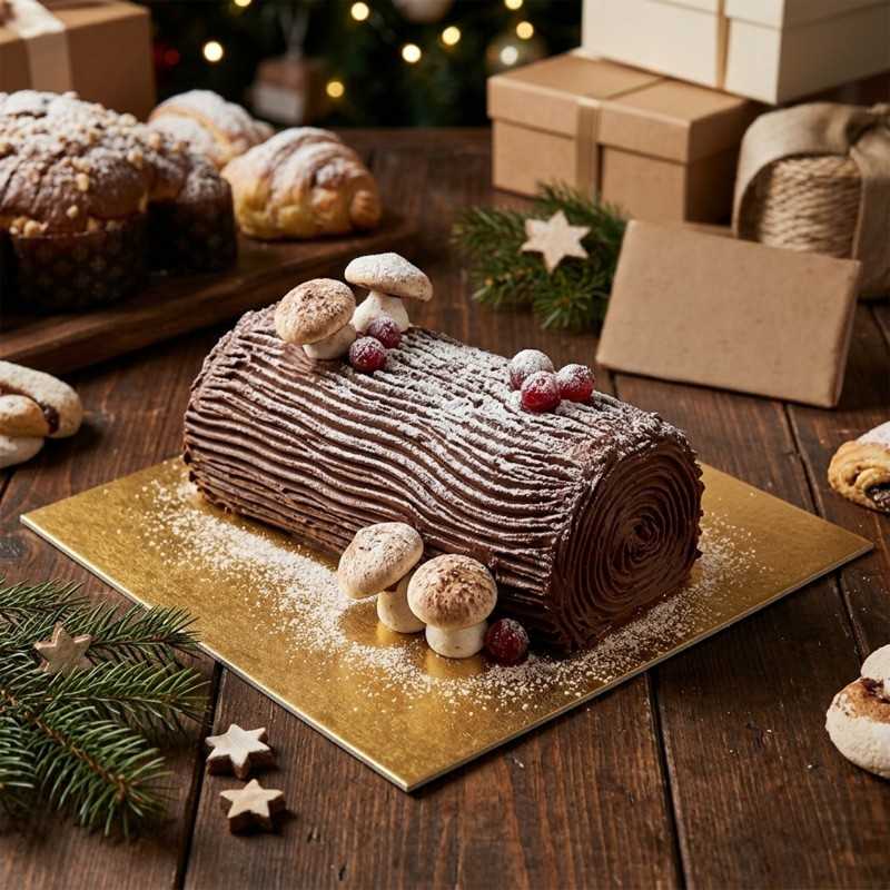 Tavoletta cartone dorato leggero 84x104 mm pasticceria gelateria | Crovegli