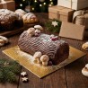 Tavoletta cartone dorato leggero 84x104 mm pasticceria gelateria | Crovegli