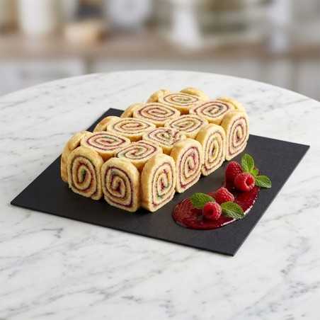 Tavoletta cartone oro nero 21x21 cm pasticceria gelateria | Crovegli