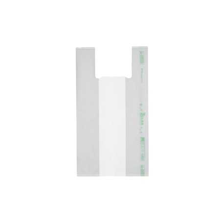Shopper biodegradabile compostabile 32+20x60 cm 18 g trasporto merce | Crovegli