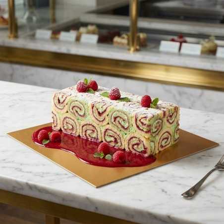 Tavoletta cartone oro nero 40x60 cm pasticceria gelateria | Crovegli