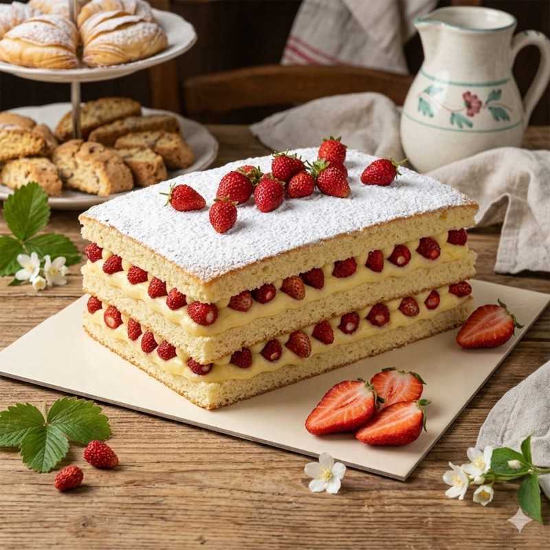 Tavoletta cartone panna cioccolato 24x24 cm pasticceria gelateria | Crovegli