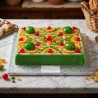Piatto sottotorta quadrato cartoncino alluminio 35x35 cm pasticceria | Crovegli