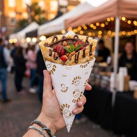 Porta crepes cartoncino plastificato 15,5x22 cm bar street food | Crovegli