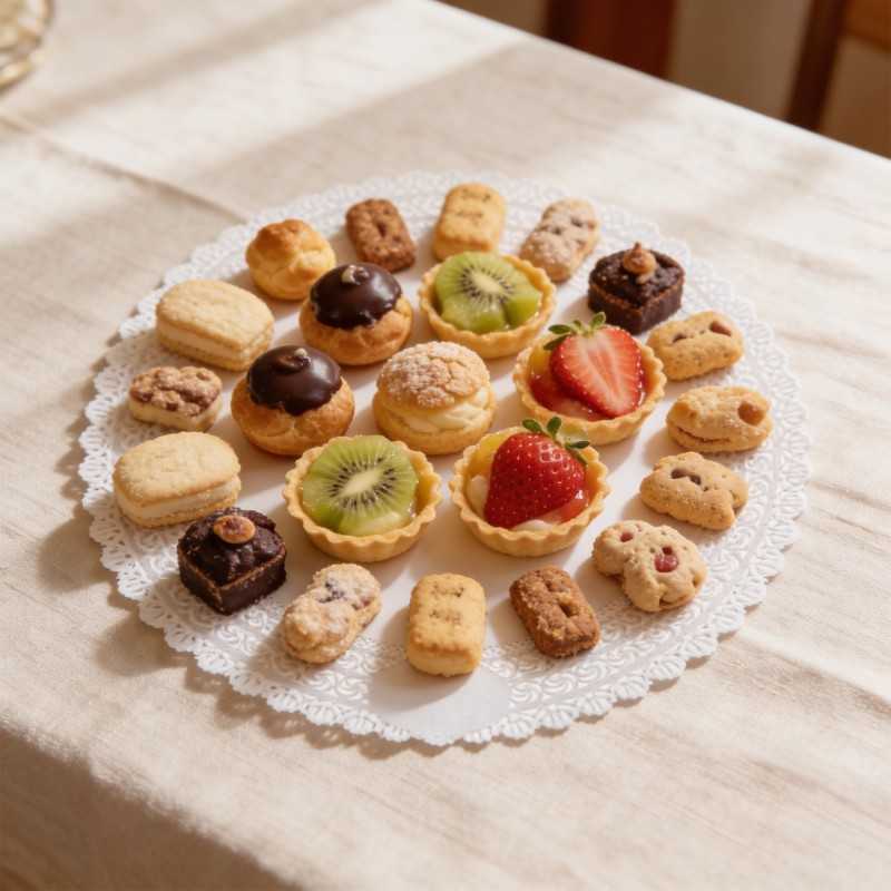 Pizzo centrino rotondo cellulosa bianca Ø 28 cm sottotorta | Crovegli