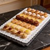 Pizzo centrino rettangolare cellulosa bianca 40x60 cm sottotorta | Crovegli