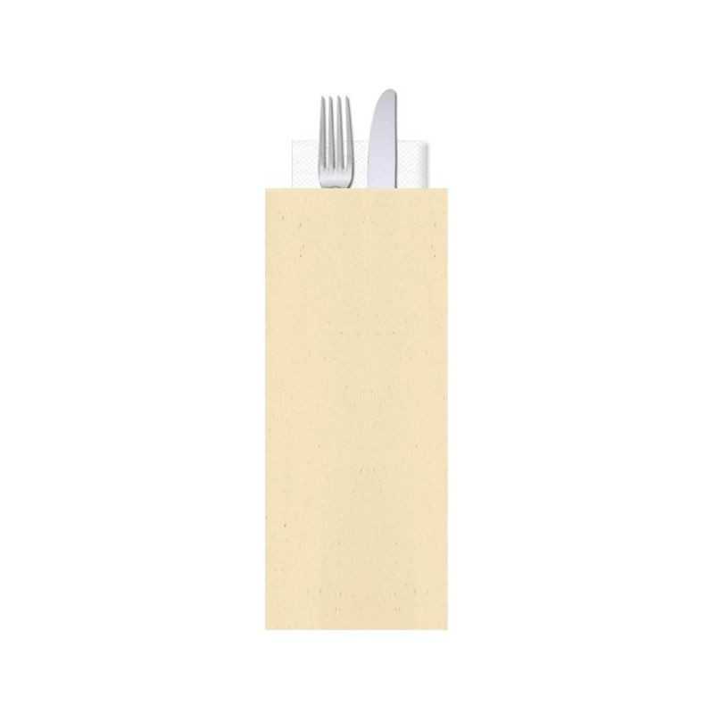 Busta portaposate gialla tovagliolo 40x40 2V | Crovegli