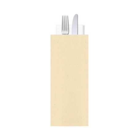 Busta portaposate gialla tovagliolo 40x40 2V | Crovegli