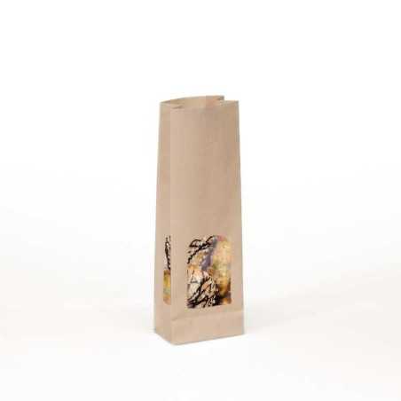 Sacchetto avana antigrasso finestra 10+6x30 cm non saldabile | Crovegli