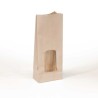 Sacchetto avana antigrasso finestra trasparente 20+5+5x33 cm asporto | Crovegli