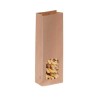 Sacchetto avana politenato termosaldabile finestra 10+6x29 cm | Crovegli