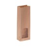 Sacchetto antigrasso bianco finestra trasparente 20+5+5x33 cm asporto | Crovegli