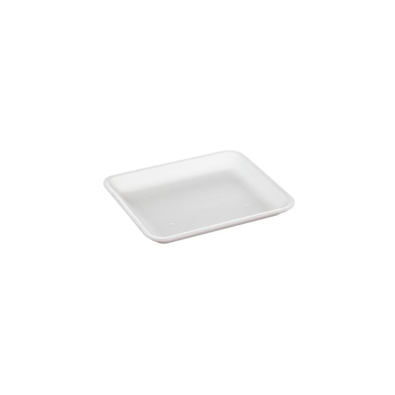 Vassoio polistirolo XPS 25 bianco non drenante 215x180 H20 mm carni formaggi | Crovegli