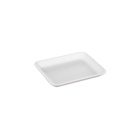Vassoio polistirolo XPS 25 bianco non drenante 215x180 H20 mm carni formaggi | Crovegli
