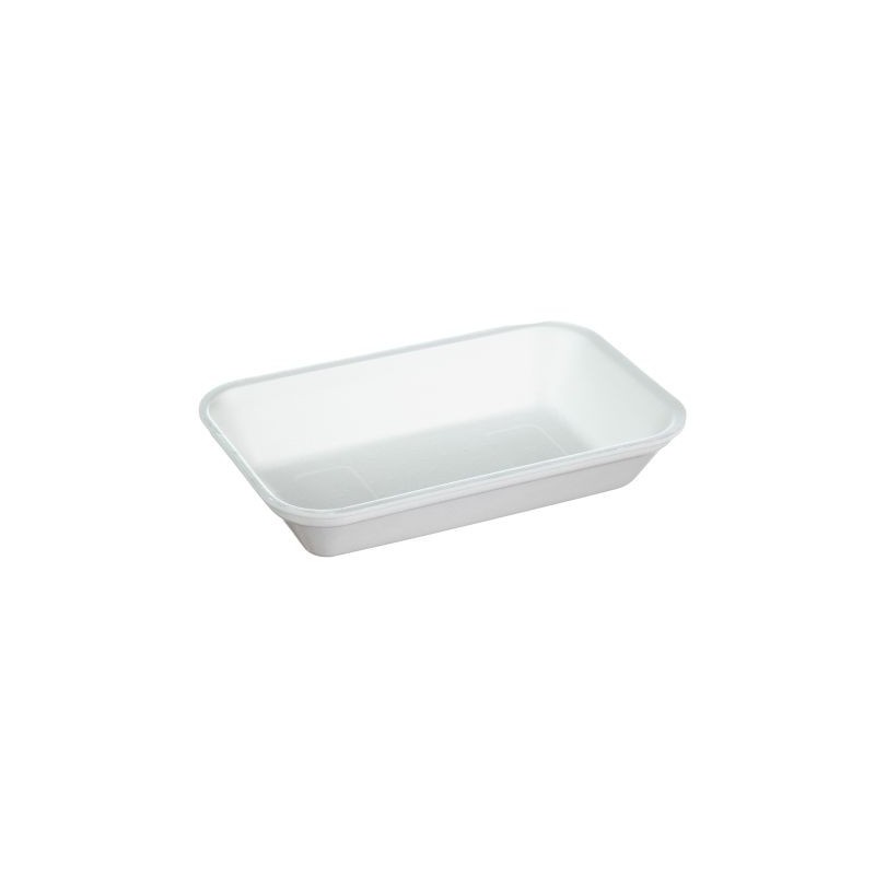 Vassoio polistirolo XPS 168 bianco non drenante 272x172 H52 mm carni formaggi | Crovegli