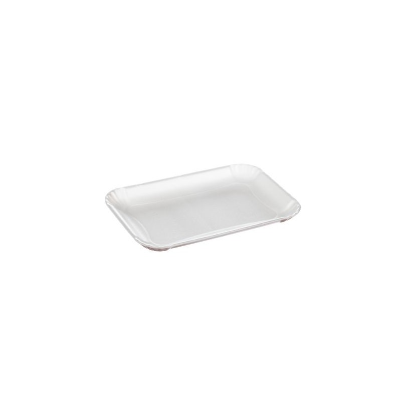 Vassoio polistirolo XPS 203 bianco non drenante 235x162 H25 mm carni formaggi | Crovegli
