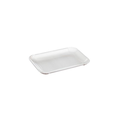 Vassoio polistirolo XPS 203 bianco non drenante 235x162 H25 mm carni formaggi | Crovegli