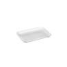 Vassoio polistirolo XPS 203 bianco non drenante 235x162 H25 mm carni formaggi | Crovegli