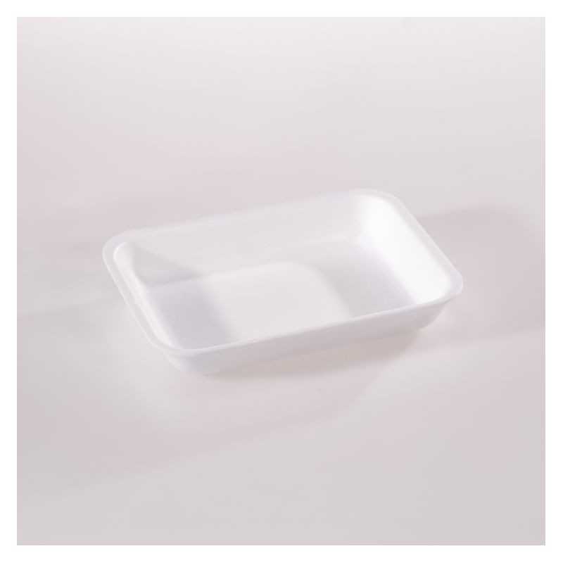 Vassoio polistirolo XPS 172 bianco non drenante 290x215 H45 mm carni formaggi | Crovegli