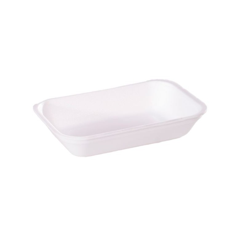 Vassoio polistirolo XPS 166 bianco non drenante 240x155 H45 mm carni formaggi | Crovegli