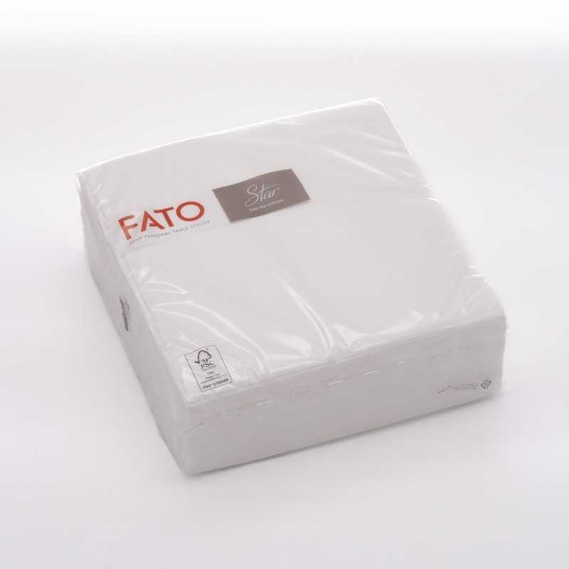 Tovagliolo goffrato punta a punta Matis 2 veli 38x38 cm bianco | Crovegli