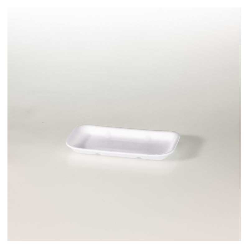 Vassoio polistirolo XPS 68 bianco non drenante 184x105 H20 mm wurstel salsicce | Crovegli