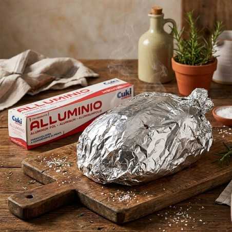 Rotolo alluminio alimentare h 40 cm x 120 m box seghetto | Crovegli