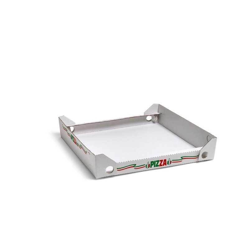 Scatola cubo pizza cartone bianco 33x33 H3 cm | Crovegli