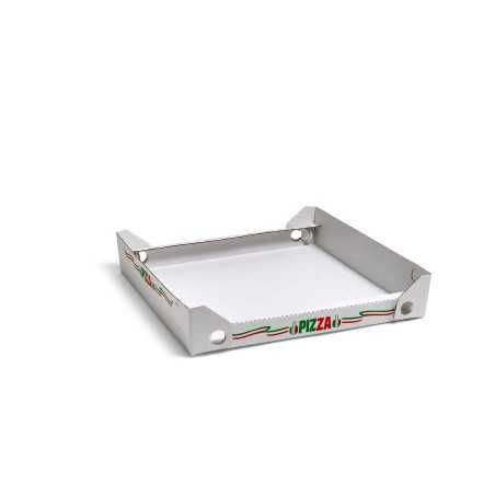Scatola cubo pizza cartone bianco 33x33 H3 cm | Crovegli