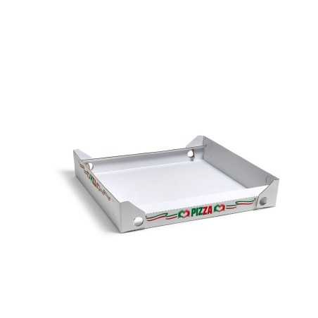 Scatola cubo pizza cartone bianco 36x36 cm | Crovegli
