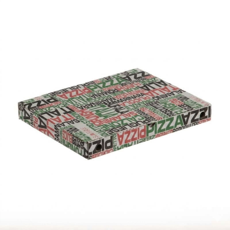 Scatola pizza al metro cartoncino vegetale bianco 40x60 H5 cm | Crovegli