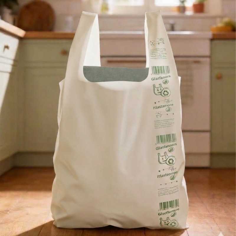 Shopper LDPE riutilizzabile manico canottiera 40+20x70 cm 70 g | Crovegli